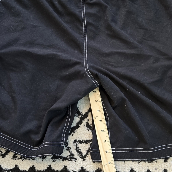 Nike Y2K Men’s Vintage Black Cargo Swim Trunks / Shorts With Pockets Sz L - Picture 6 of 7